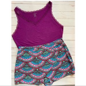 Calvin Klein Lacy Tank & Pink Republic Skort